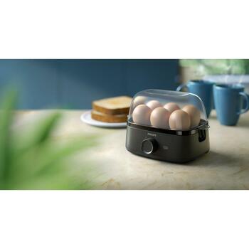 Philips Варочная машина для яиц HD9137/90 400 Вт, 6 яиц, 220-240 В, 50-60 Гц, корпус ПП, функция варки, легкость в очистке (HD9137/90)