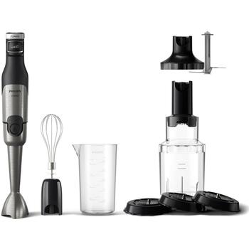 Philips Погружной блендер HR2684/00, мощность 1200 Вт, максимальная скорость 15000 об/мин, технология ProMix, спирализатор (HR2684/00)