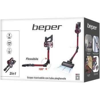 Beper Пылесос P202ASP100, 120 W, 2.5 кг, HEPA фильтр, 22.2 V, 2200 мАч, 0.4 л, 35 мин автономности, беспроводной (P202ASP100)