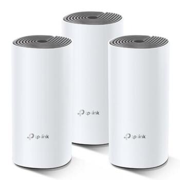 TP-Link Deco E4 DECOE4(3-PACK), AC1200 система Wi-Fi Mesh, 3 шт., 1167 Мбит/с, 2x10/100 Мбит/с, 2 антенны, Mesh (DECOE4(3-PACK))