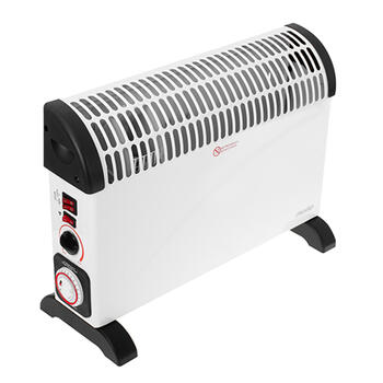 Efektīvs konvektora sildītājs ar taimeri un turbo ventilatoru 2000 W 3 jaudas līmeņi līdz 24 m² balts MS7741w Mesko (MS 7741 white)
