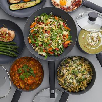 Russell Hobbs Сковорода RH02842EU7, 28см, алюминий, черный, 4.5л, антипригарное покрытие, универсальная, 1 шт (RH02842EU7)