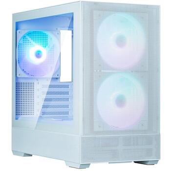 Zalman Корпус для компьютера P30 AIR White, 7,6кг, 452x235x420мм, mATX/Mini-ITX, 5 PCI, 2x140мм ARGB, 1x140мм ARGB (P30 AIR White)