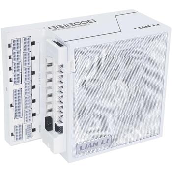 Lian Li Datora barošanas bloks EDGE GOLD 1200 G9P.EG1200G.WH00.EU, 1200W, 80 PLUS Gold, pilnībā modulārs, USB centrmezgls (G9P.EG1200G.WH00.EU)