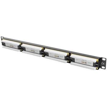 Lanberg патч-панель 24 порта 1U PPU5-1024-B, 24, 19 '', 1U, CAT 5e, RJ-45, черный (PPU5-1024-B)