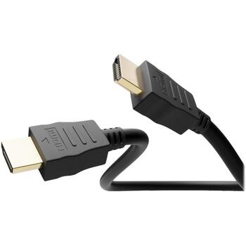 Goobay HDMI кабель 41082, 1м, поддержка 8K, черный, круглый, HDMI мужской разъем (41082)