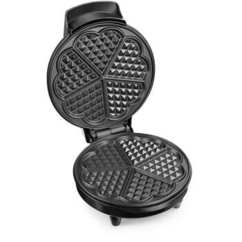 Tristar Vafeļu panna WF-1160, 700 W, Sirds formas, Melna, Nerūsējošais tērauds, Nelipīgs pārklājums, Droša lietošana (WF-1160)