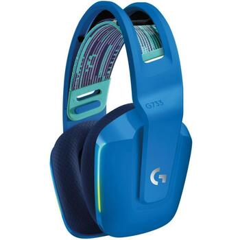 Logitech austiņas G733 981-000943 bezvadu, 20 m, 29 h akumulatora darbības laiks, 20-20000 Hz, 39 Ω, multicolor apgaismojums (981-000943)