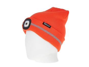 Geko gaismas cepure G90408, 150lm, akrils, noņemams gaismas elements, universāla izmēra, lietojums: skriešana, riteņbraukšana (G90408)