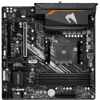 Gigabyte Mātesplate B550M AORUS ELITE AX 1.3, AMD Ryzen 5000, 5+3 fāzes VRM, līdz 4733MHz DDR4, 1xPCIe 4.0 + 1xPCIe 3.0 M.2 (B550MAORUSELITEAX1.3)