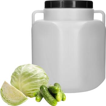 Browin Бочка 360440, 40L, 22см, белая, с ручками, HDPE, пищевой пластик (360440)