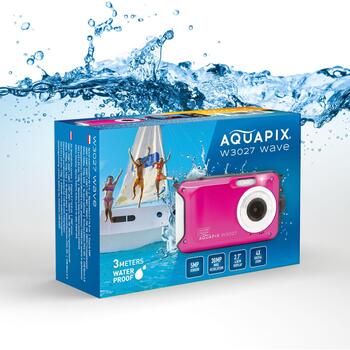 Easypix Подводная камера W3027 10033, 5MP, 30MP, 4x цифровое увеличение, водонепроницаемая до 3м, USB-C, 1920×1080 (10033)
