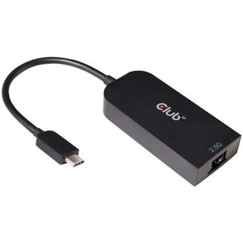 Club3D USB 3.2 Gen1 Type C к RJ45 2.5Gbps адаптер CAC-1520, 1 RJ45, 1 USB-C, 4.75V-5.25V, <80mA 10M, <130mA 100M, <300mA 1G (CAC-1520)