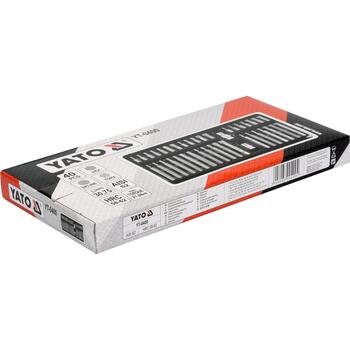 Yato набор бит для отвертки YT-0400, 40 шт, Torx Hex Spline, 58-62 HRC, сталь S2, пескоструйная обработка, шестигранный хвостовик (YT-0400)