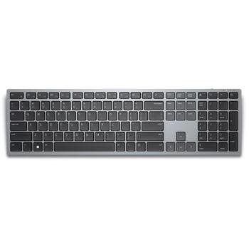 Dell klaviatūra KB700 580-AKPQ, bezvadu, titāna pelēka, 3 ierīces, Bluetooth 5.0, 12 programmējamas taustiņi, QWERTY krievu (580-AKPQ)