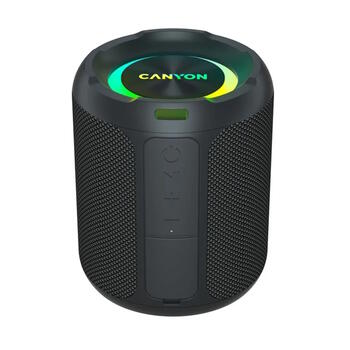 Портативная Bluetooth колонка мощностью 20 Вт с защитой от воды IPX6 TWS соединением и EQ + RGB подсветкой OnMove 11 Чёрная CNE-CBTSP11 CANYON (CNE-CBTSP11)