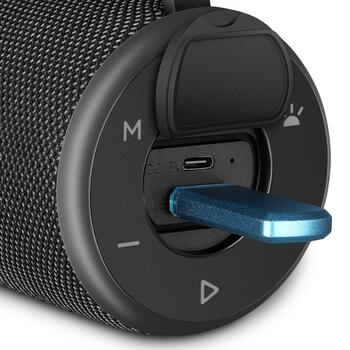 Pārnēsājamais Bluetooth skaļrunis 2.0 ar 10 W jaudu 2×5 W TWS FM radio USB un 1800mAh PS-150 melns SV-022327 Sven (SV-022327)