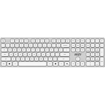 MSI FORGE K210 W COMBO WHITE, беспроводная клавиатура и мышь, USB, QWERTY, 1600 DPI, 6 кнопок, белый (FORGE K210 W COMBO WHITE)