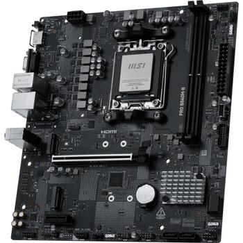 Msi Mātesplate PRO B840M-B, AMD Ryzen 7000/8000/9000, DDR5 128 GB, 2x PCIe 4.0, 2.5G LAN, 7.1 audio, 4x SATA III (PRO B840M-B)
