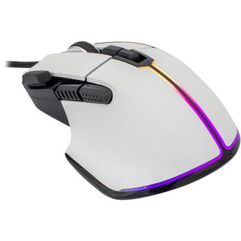 White Shark Мышь MARROK MARROK-W, 12000 DPI, 9 кнопок, 1.8m кабель, RGB подсветка, оптическая, USB 2.0 (MARROK-W)