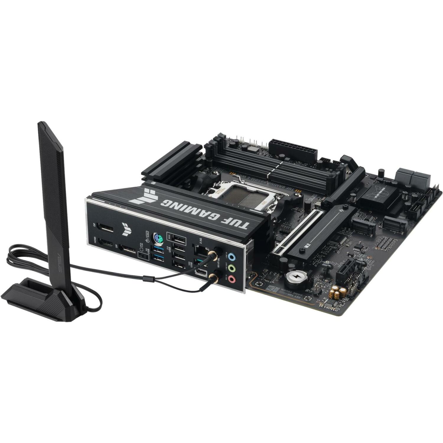 Asus Mātesplate TUF GAMING B850M-E WIFI, AMD AM5, DDR5, 256 GB, 3x M.2, 1x HDMI 2.1, 2.5Gb Ethernet, Wi-Fi 6E (TUF GAMING B850M-E WIFI)