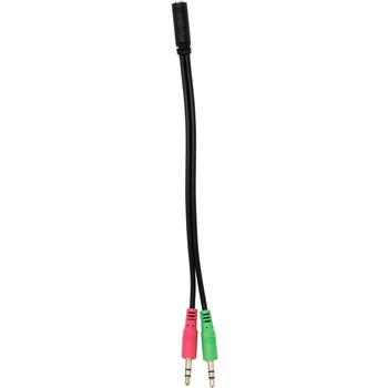 White Shark Провода игровая гарнитура PARROT BLACK, 165g, 121dB, 30Ω, 1.8m, 3.5mm, 2.0, 2 динамика, выдвижной микрофон (PARROT BLACK)