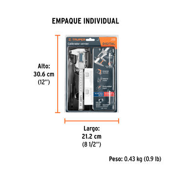 Digitāls bīdmērs 14388 CALDI-6MP Truper (CALDI-6MP)