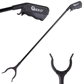 Geko satveršanas rīks G03208, 77 cm, alumīnijs, plastmasa, rievots rokturis, atkritumu savākšanai (G03208)