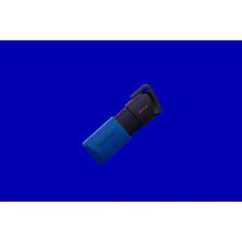 Kingston DataTraveler Exodia M USB флешка DTXM/64GB-2P, 64GB, USB 3.2 Gen 1, USB Type-A, 2 шт, черный синий, слайдер (DTXM/64GB-2P)
