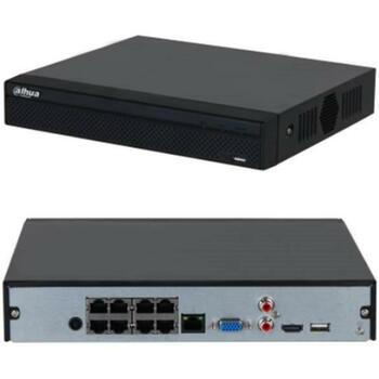 Dahua DHI-NVR2108HS-8P-4KS3 сетевой видеорегистратор 8CH, 8 PoE, 6x 1080p@30 fps, 144 Mbps, 1 HDMI, 1 RJ45, 2 USB 2.0 (DHI-NVR2108HS-8P-4KS3)