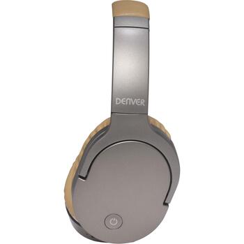 Denver BTN-207BR BTN-207 Sand, беспроводные Bluetooth наушники, ANC, 8ч, 250мАч, 10м, 3.5мм, Micro-USB (BTN-207BR)
