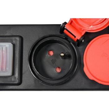 Yato удлинитель YT-81241, 3 м, 230 В, 50 Гц, 16 А, 3500 Вт, 4 розетки, IP44, 3Gx1.5 мм², H07RN-F, с заземлением, защита от детей (YT-81241)