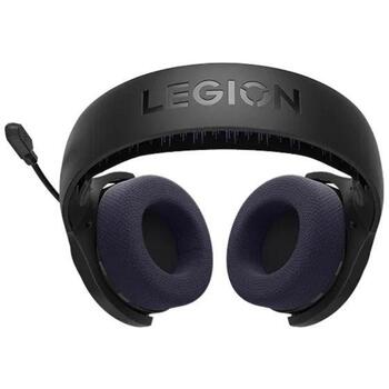 Lenovo austiņas GXD1R34013, 32Ω, 20-20000Hz, Bluetooth 5.2, 12m, 52h akumulatora darbības laiks, melna/purpuraina (GXD1R34013)