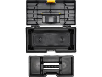 Vorel Instrumentu kaste 78801, 12 collas 300 mm, PVC, 312x167x130 mm, sānu rokturis, paplāte ar uzgaļu turētājiem (78801)
