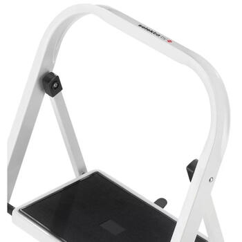 Hailo K40 BasicLine 034342100 salokāms pakāpienu soliņš, 2 pakāpieni, 225cm, 150kg, tērauds, drošības rokturis (034342100)