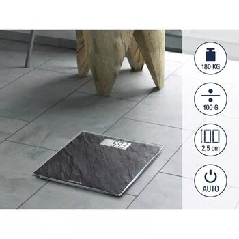 Soehnle Style Sense Compact 300 Slate 1063881, 180kg, 29x29x6.8cm, компактные, стеклянная поверхность (1063881)