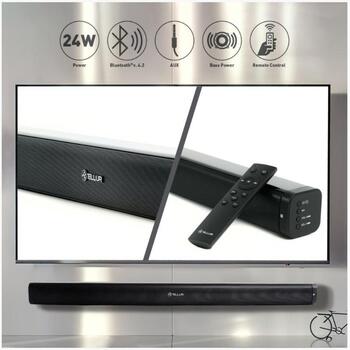 Tellur Skaņu josla TLL161151, 2 draiveri, 24 W RMS, 150Hz - 18kHz, Bluetooth 4.2, AUX, tālvadība (TLL161151)
