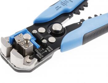 Hogert HT1P184 автоматический инструмент для снятия изоляции, 0.2-6mm², 24-10AWG, обжимной инструмент, 205mm (HT1P184)