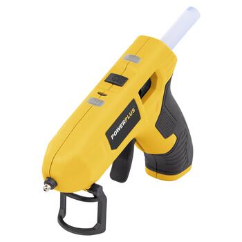 Karstā līmes pistole 4V, POWERPLUS, POWX147, 2200 mAh akumulators, 50 min darbības laiks, 0,4 min sildīšanas laiks (POWX147)