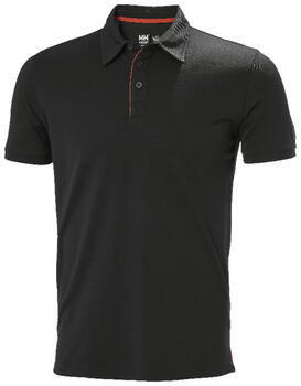 Helly Hansen рубашка поло Kensington Tech 79248_991-M, 185 g/m², UPF 40+, 100% полиамид, черный, M, застежка на пуговицах (79248_991-M)