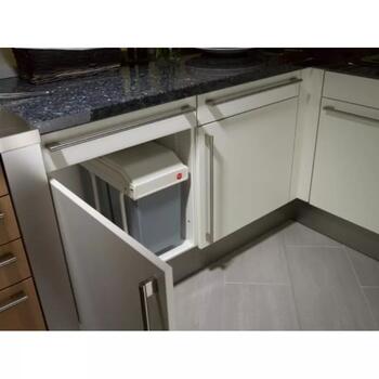 Hailo Multi-Box duo L 033659001, 2x14L, 50,5-90x44,8x26,2см, встраиваемый, выдвижной, белый (033659001)