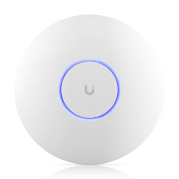 Wi Fi 7 piekļuves punkts trīsbanda 2.4 / 5 / 6 GHz 8 telpiskās plūsmas līdz 160 m² pārklājums 500+ ierīces PoE+ 2.5 GbE UniFi U7-PRO-MAX Balts Ubiquiti (U7-PRO-MAX)