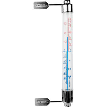 Bioterm термометр 020600, от -50°C до +50°C, 20см, без ртути, алюминиевая рамка, оконное крепление (020600)