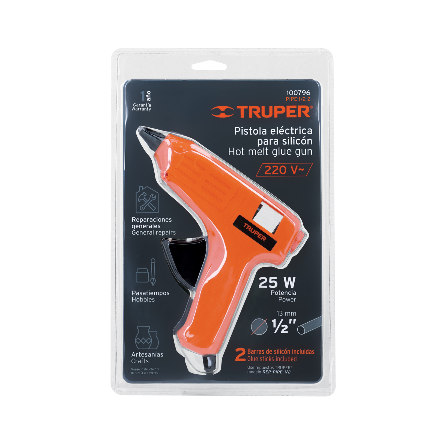 Līmes pistole 25W PIPE-1/2-2 TRUPER (PIPE-1/2-2)