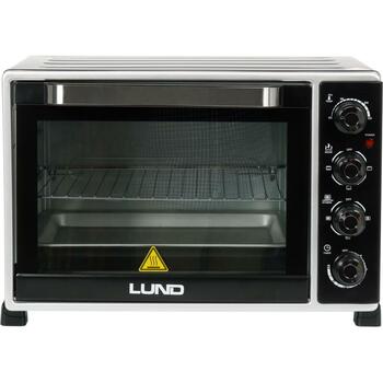 Lund электрическая мини-печь 68051, 2000 Вт, 38 л, 220-240 В, 50/60 Гц, 100-230 °C, 0-60 мин, 4 нагревательных элемента, конвекция (68051)