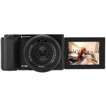 Agfa Photo Цифровая камера C130, 24MP, 4K, 10x оптическое увеличение, 2,8 дюймовый сенсорный экран, USB, режим селфи (C130)