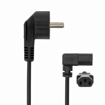 Sbox PC силовой кабель POWER-KUTNI, 2м, 220V/50-60Hz, 10A, евро тип E/F, IEC C13, 3 x 28 x 0,15 Cu, 0,5 mm², черный (POWER-KUTNI)