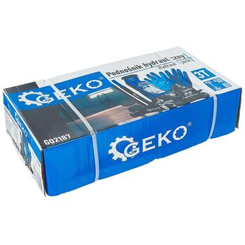 Geko Низкопрофильный домкрат G02187, 3T, 85mm, 430mm, два поршня, резиновые накладки 2 шт. (G02187)