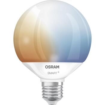 Osram умная светодиодная лампа SMART+ MATTER Globe 95 100 827 865 TW 4058075851184, E27, 14Вт, 1521лм, 2700-6500K, Wi-Fi, Matter (4058075851184)