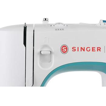 Singer Šujmašīna M3305, 23 dūrieni, 1 pogcaurums, balta, automātiska adatas vītņošana, brīvā roka (M3305)